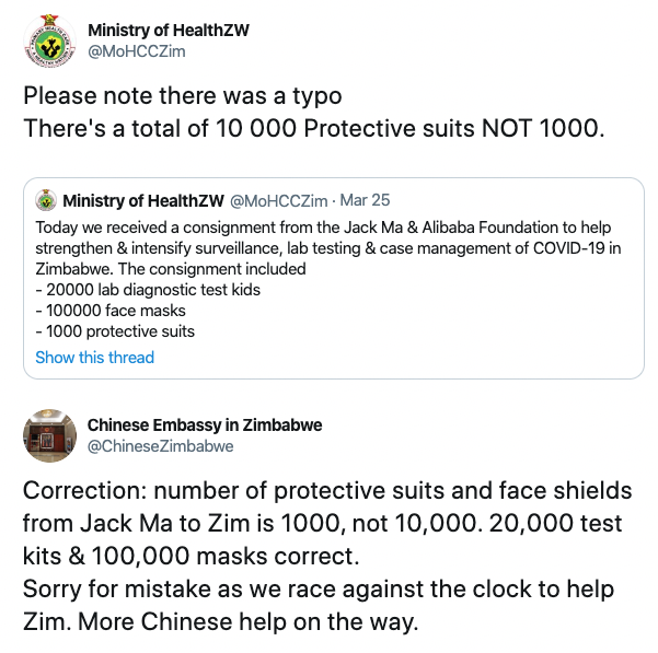 A Simple Twitter Typo Sparked Accusations That Zimbabwe Officials Made