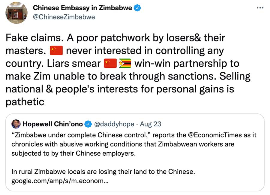         
        
            
            
        
    Fake… Pathetic… Losers… Liars… All in a Single Raging Chinese Diplomatic Tweet