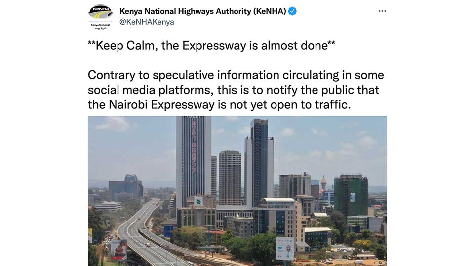         
        
            
            
        
    Excitement, Rumors in Nairobi about New China-built Expressway
