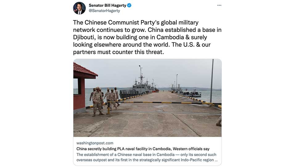         
        
            
            
        
    PLAN Base Story in Cambodia Fits Nicely With China Threat Narrative in U.S.
