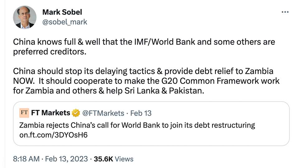         
        
            
            
        
    FT Report Provokes Strong Response From U.S., UK Analysts Over China’s Duel With Multilateral Development Banks