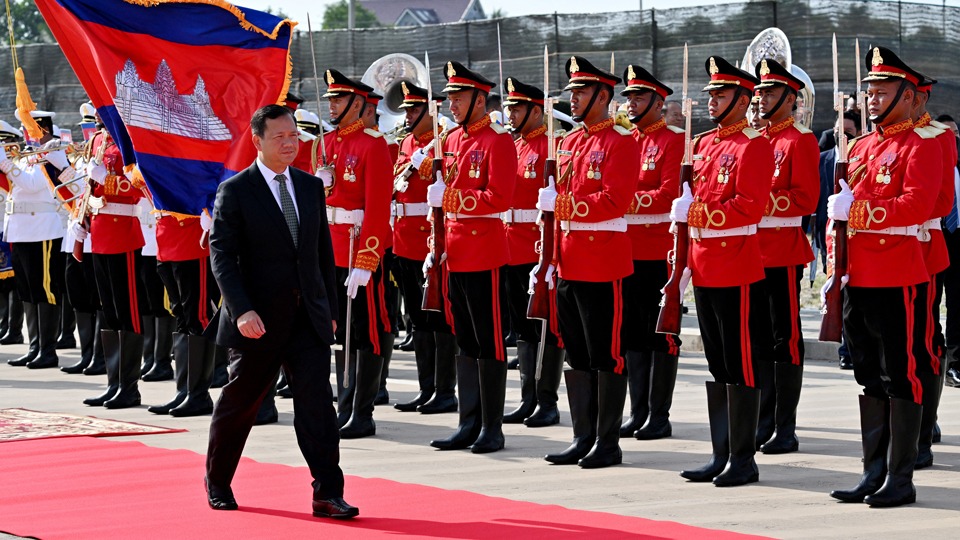         
        
            
            
        
    Cambodia Hails Opening of Naval Base Renovated by China