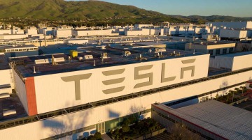 File image of the Tesla Fremont Factory in the United States. The company has opened an office in Morocco’s Casablanca which will likely focus on continental Africa. Photo / JOSH EDELSON / AFP