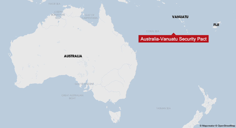         
        
            
            
        
    Australia Moves to Counter China With Vanuatu Security Pact