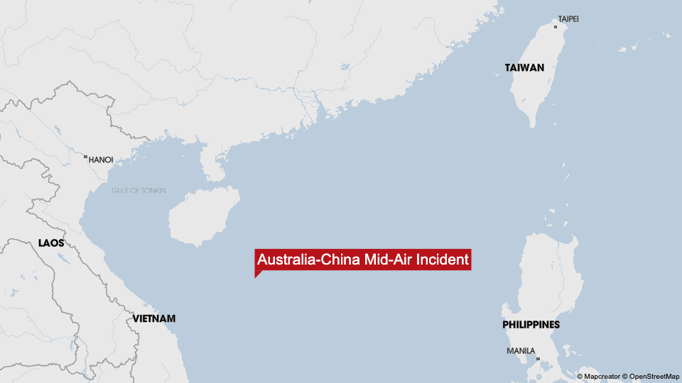         
        
            
            
        
    Australia Chides China Over Mid-Air Incident