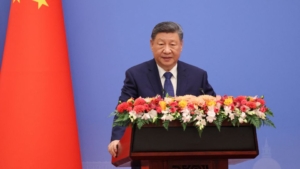 China's President Xi Jinping reinforce domestic demand as the anchor of China’s economic strategy as Beijing prepares the 15th Five-Year Plan.(Photo by Ludovic MARIN / POOL / AFP)