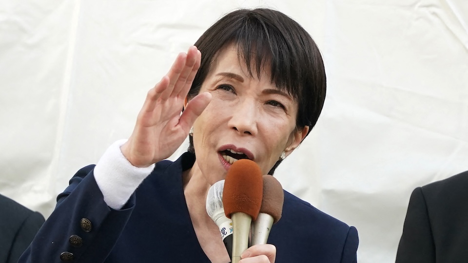 Japan's Prime Minister and President of the Liberal Democratic Party Sanae Takaichi delivers her first campaign speech for the House of Representatives election in Tokyo on January 27, 2026. She says that Japan's alliance with the U.S. would collapse if Tokyo ignored Taiwan crisis. Photo / Kazuhiro NOGI / AFP