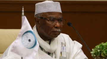 Secretary General of the Organisation of Islamic Cooperation (OIC) Hissein Brahim Taha attends the closing press conference of the joint extraordinary leaders summit of the OIC and the Arab League in Riyadh on November 11, 2024. Photo / Fayez Nureldine / AFP