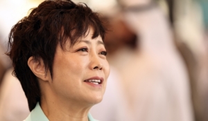 BYD executive vice-president, Stella Li, gives an interview during the World Governments Summit in Dubai on February 3, 2026. She says that BYD is designing a new model for India. Photo / FADEL SENNA / AFP