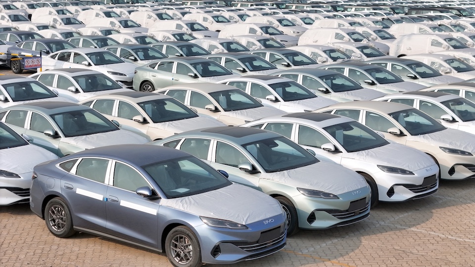         
        
            
            
        
    Chinese EV Giant BYD Says Annual Net Profit Down 19 Percent