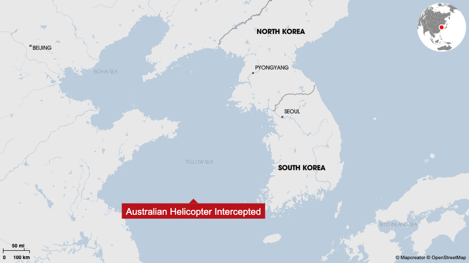 Australia Complains to China After Encounter Between Military Helicopters