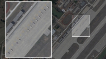 A satellite image shows obsolete Chinese J-6 fighters that have been converted into attack drones, lined up next to the runway at Longtian airbase in China's Fujian Province, March 10, 2026 . PLANET LABS PBC/Handout via REUTERS THIS IMAGE HAS BEEN SUPPLIED BY A THIRD PARTY. MANDATORY CREDIT. ZOOMED-IN PORTION OF IMAGE ADDED BY SOURCE