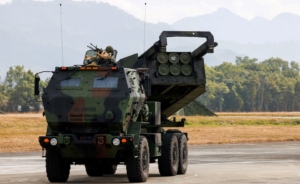 A High Mobility Artillery Rocket System (HIMARS) vehicle is on display during an annual military exercise ahead of Lunar New Year in Taichung, Taiwan, January 27, 2026. REUTERS/Ann Wang/File Photo