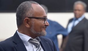 Solomon Islands' Prime Minister, Matthew Wale, arrives at the Parliament House to attend the new prime ministerís voting session in Honiara on May 2, 2024. Incumbent Manasseh Sogavare withdrew from the contest after failing to secure an election majority, depriving Beijing of one of its staunchest supporters in the region. (Photo by Alarics FUGUI / AFP)