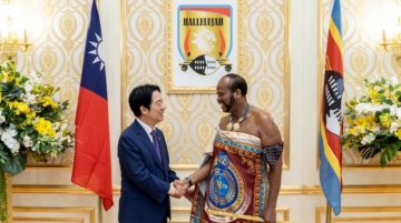 Taiwanese President Lai Ching-te shakes hands with King Mswati III, the King of Eswatini, at Mandvulo Grand Hall near Manzini, Eswatini, May 2, 2026. Taiwan Presidential Office/Handout via REUTERS ATTENTION EDITORS - THIS IMAGE WAS PROVIDED BY A THIRD PARTY. NO RESALES. NO ARCHIVES. TPX IMAGES OF THE DAY